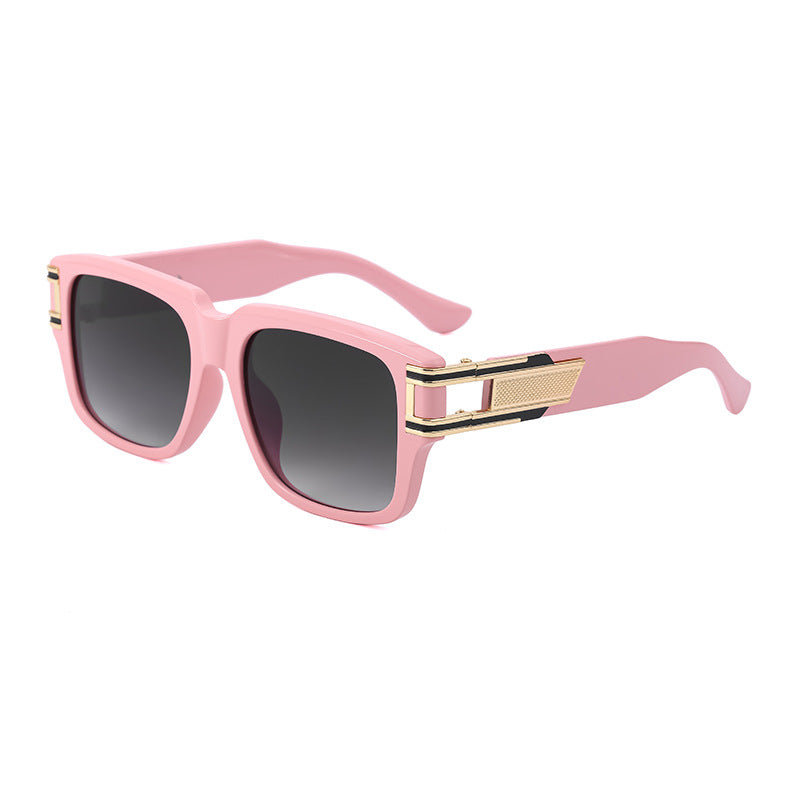Retro Large Square Frame  Men's Sunglasses