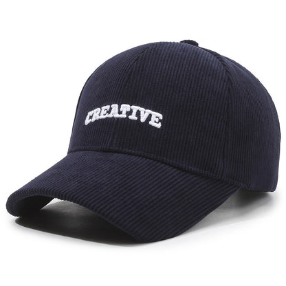 CREATIVE Embroidered Corduroy Cap Hat