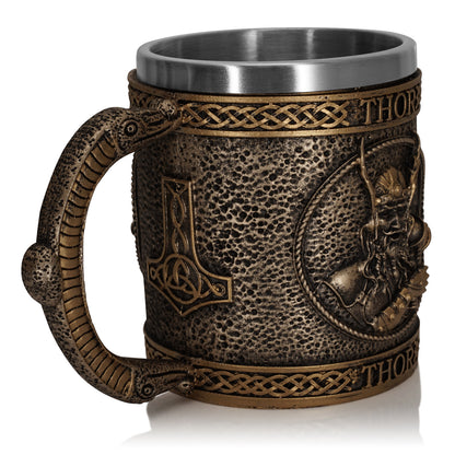 God of Thunder Thor's Mjolnir Stainless Steel Resin Mug