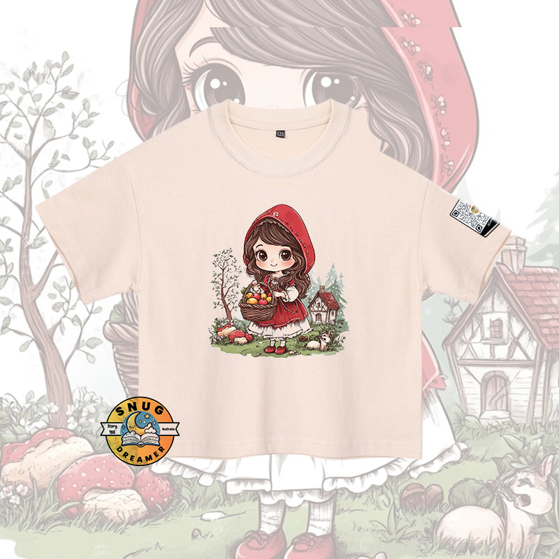 Retold Little Red Riding Hood QR Story Shirt – Kid-Friendly Version
