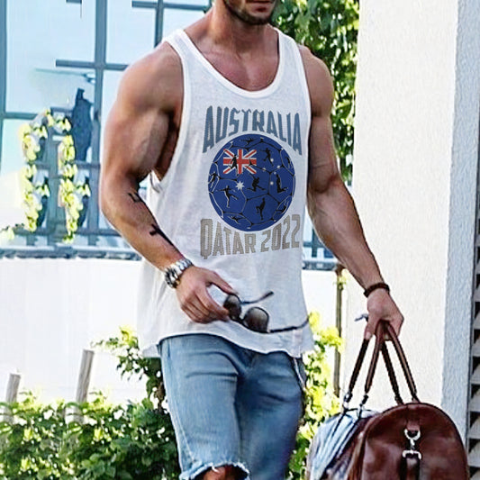 Australia The World Cup Men's Tank Tops-A