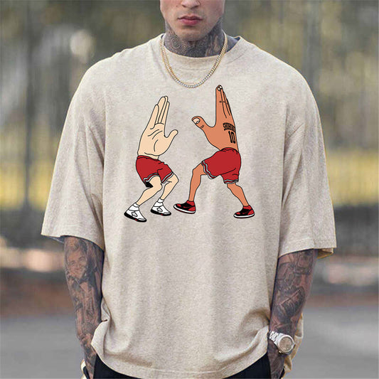 Basketball Funny Graphic Print Men's T-Shirt