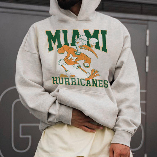 Miami Hurricanes Football Men's Fleece Hoodie