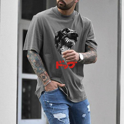 DOG Graphics Print Men's Short Sleeve T-Shirt