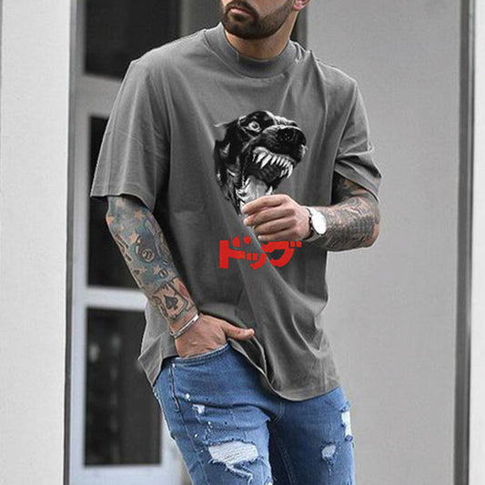 DOG Graphics Print Men's Short Sleeve T-Shirt