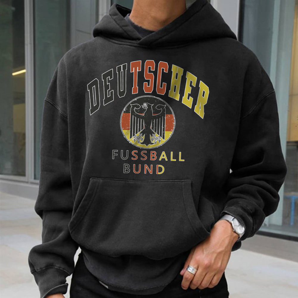 Deutscher Fussball Men's Fleece Hoodie