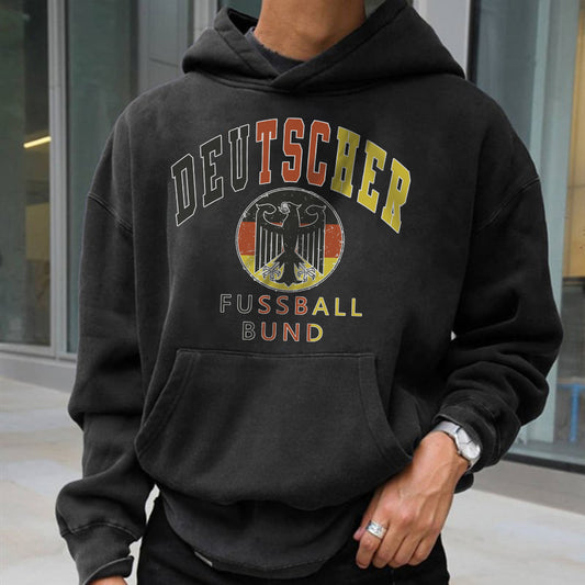 Deutscher Fussball Men's Fleece Hoodie