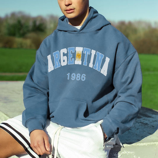 Argentina 1986 World Cup Champions Men's Fleece Hoodie