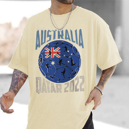 Qatar 2022 Australia The World Cup Men's Trendy T-Shirts