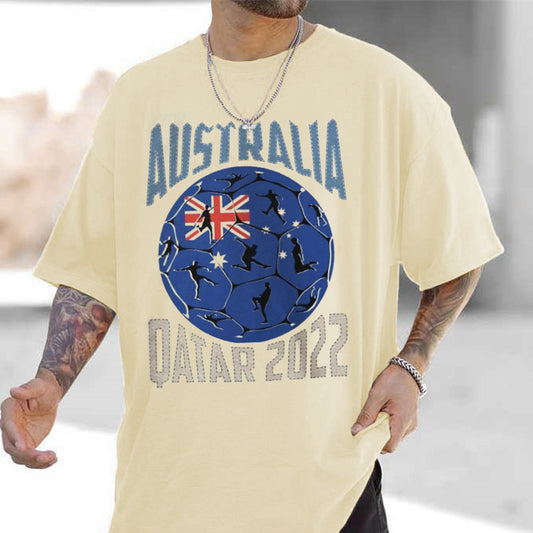 Qatar 2022 Australia The World Cup Men's Trendy T-Shirts