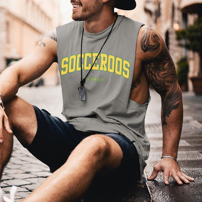 Australia Soccer Team Men's Casual Vests-B