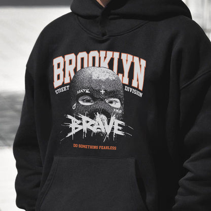 Brooklyn Street Division Brave Men's Fashion Fleeced hoodie 320g