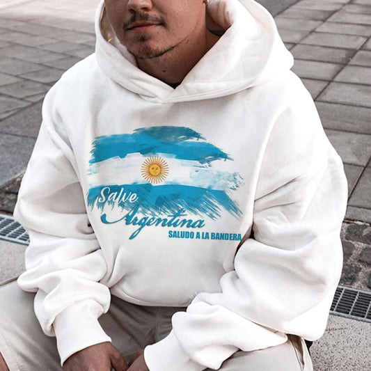 Argentina Graphic Print  Men's Fleece Hoodie