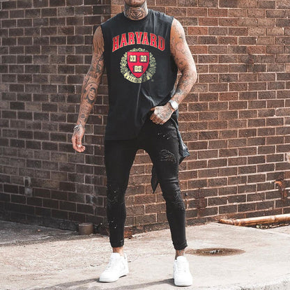 HARVARD Letter Graphics Men's Fashion Tank Top