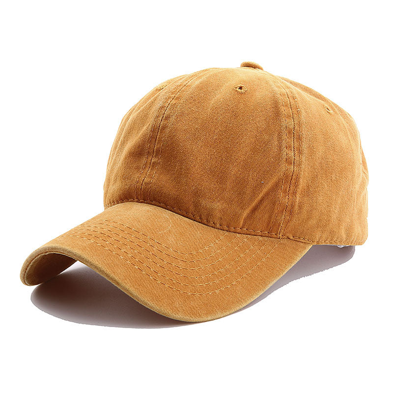 Trend Personality Wash Plain Casual Baseball Cap