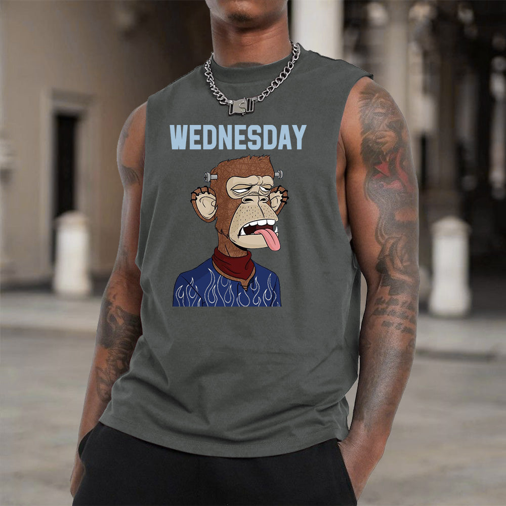 Wednesday NFT Print Men's Fashion Tank Top