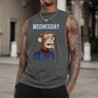 Wednesday NFT Print Men's Fashion Tank Top