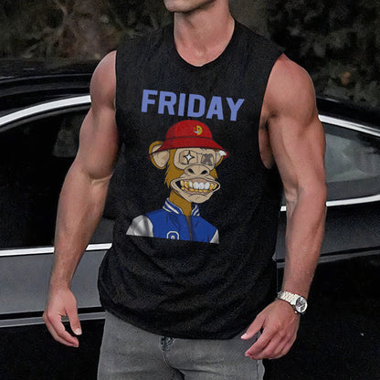 Friday NFT-Inspired Graphic Print Men's Tank Top