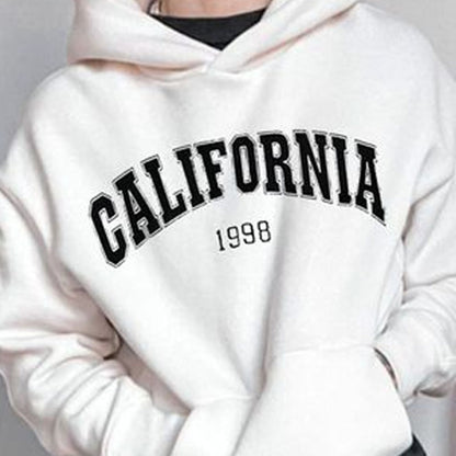 California Print Streetwear Men's Fleece Hoodie 320g