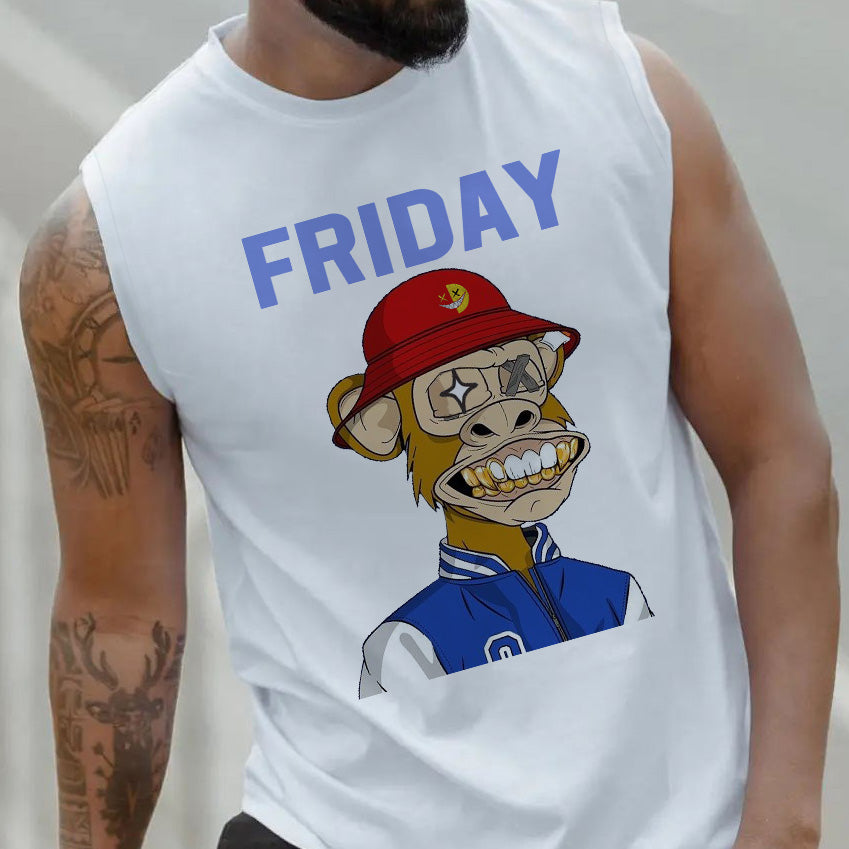 Friday NFT-Inspired Graphic Print Men's Tank Top