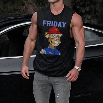 Friday NFT-Inspired Graphic Print Men's Tank Top