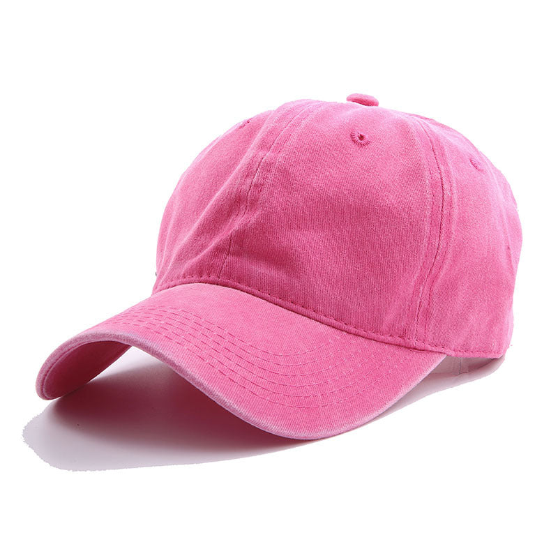 Trend Personality Wash Plain Casual Baseball Cap