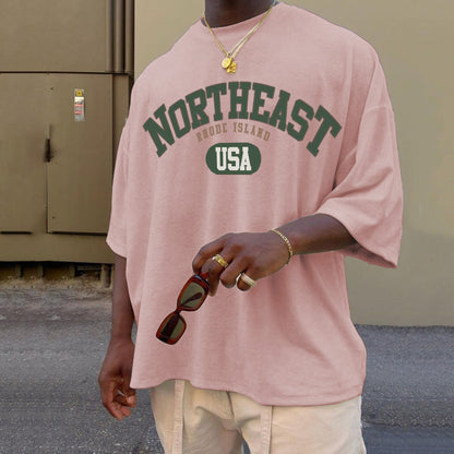 Northeast Phode Island Print Men's Loose Fit T-Shirt